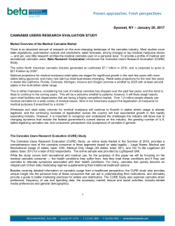 CURE   (Cannabis User Research Evaluation) Study White Paper