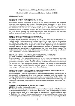 This module provides a thorough foundation in the historical