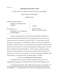 HERNANDEZ v. SIEGEL | FindLaw