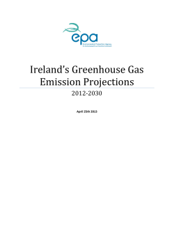 Ireland`s Greenhouse Gas Emission Projections