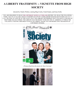 a liberty fraternity -- vignette from high society