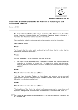 CETS 140 - Protocol No. 9 to the Convention for the Protection of