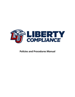 Policies and Procedures Manual
