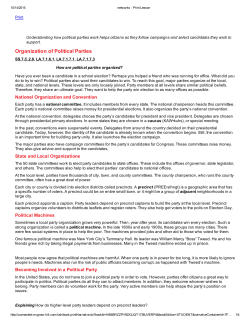 Organization of Political Parties