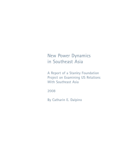 New Power Dynamics in Southeast Asia