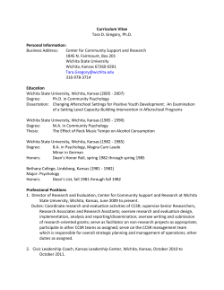 Curriculum Vitae - Wichita