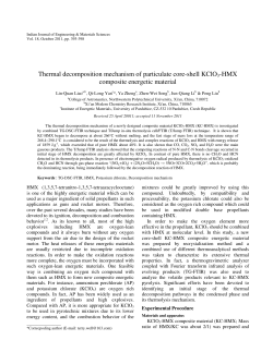 Thermal decomposition mechanism of particulate core