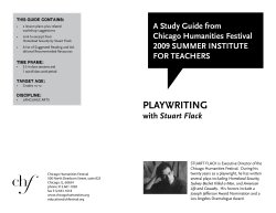 playwriting - Chicago Humanities Festival