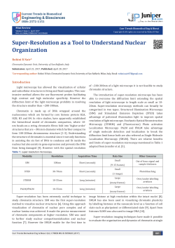 Super-Resolution as a Tool to Understand Nuclear Organization