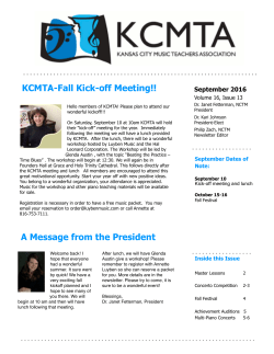 September 2016 - Kansas City Music Teachers Association