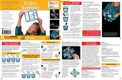 Instructions for Crazy Bubbles