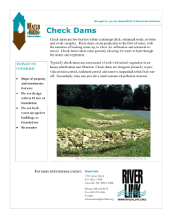 Chapter 3-2 Check Dams