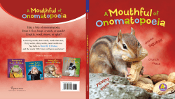 A Mouthful of Onomatopoeia