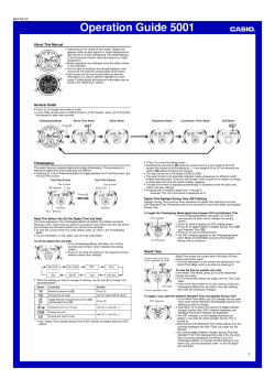 Operation Guide 5001