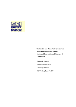 The Scottish and Welsh Party Systems Ten Years after Devolution