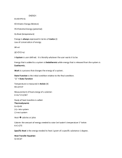 ENERGY - Scarsdale Public Schools