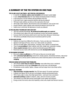 A SUMMARY OF THE TEV SYSTEM ON ONE PAGE