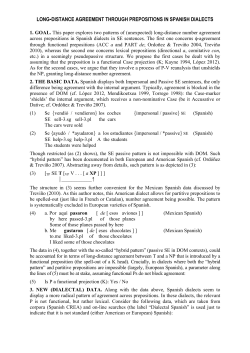 long-distance agreement through prepositions in spanish dialects
