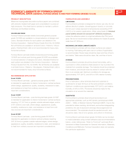 Formica&reg; Laminate / Technical Data
