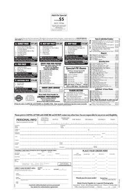 Print a PDF Order Form for Pictures