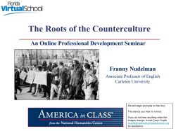 The Roots of the Counterculture