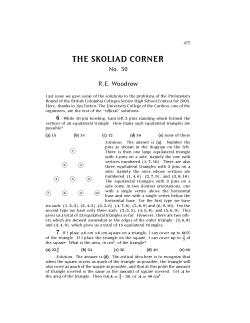 The Skoliad Corner: No. 50