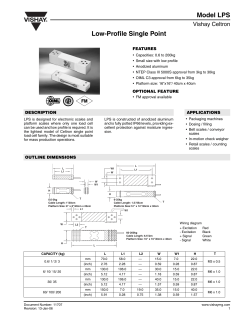 Model LPS Low-Profile Single Point