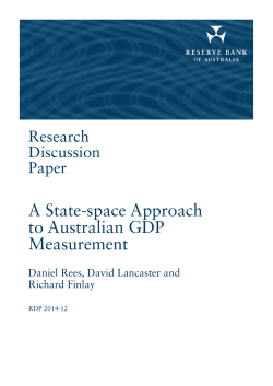 A State-space Approach to Australian GDP Measurement