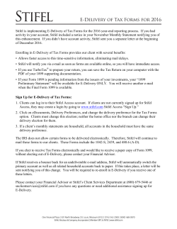 2016 E-Delivery of Tax Forms