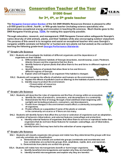Grade Life Science - Wildlife Resources Division