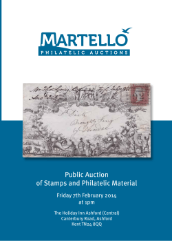Public Auction of Stamps and Philatelic Material