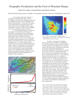 Orographic Precipitation and the Form of Mountain Ranges