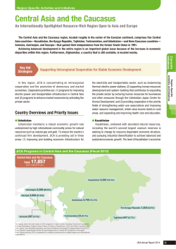 Central Asia and the Caucasus