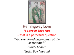 Hemingway Love - CALA