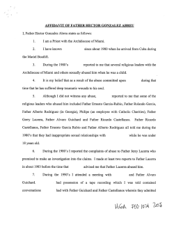 Affidavit of Fr. Hector Gonzalez Abreu 02.10.05