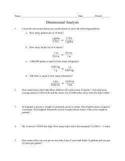 Dimensional Analysis