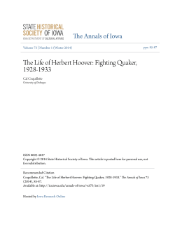 The Life of Herbert Hoover: Fighting Quaker, 1928-1933