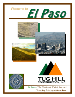 El Paso Relocation Package - Tug Hill Construction, Inc.