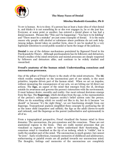 The Many Faces of Denial Mirelsa Modestti