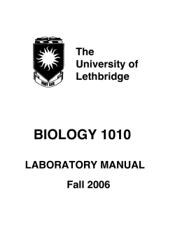 Lab Manual - U of L Class Index
