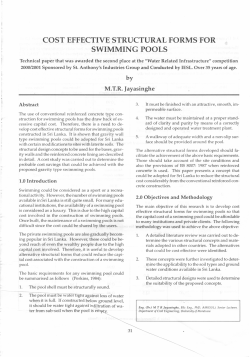 cost effective structural forms for swimming pools