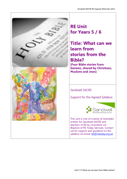 2.13 Y5 6 What can we learn from stories from Bible Christianity