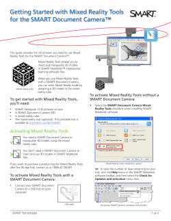 Getting Started with Mixed Reality Tools for the SMART