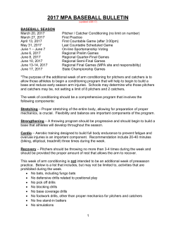 2017 mpa baseball bulletin - Maine Principals Association