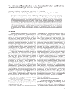 The Influence of Recombination on the