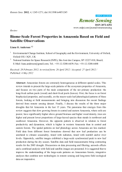Biome-Scale Forest Properties in Amazonia Based on Field and
