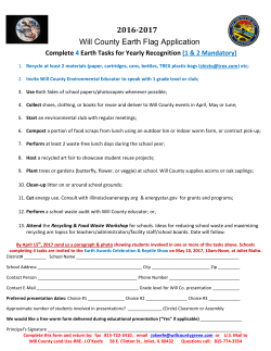 2016-2017 Earth Flag Program