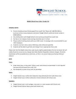 Middle School Dress Code