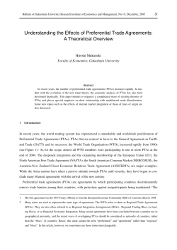 Understanding the Effects of Preferential Trade Agreements: A