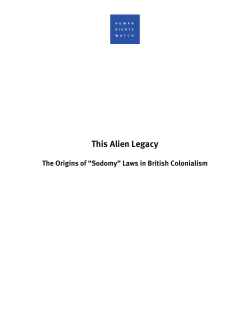 This Alien Legacy - Human Rights Watch